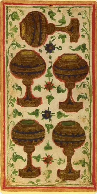 Five of Cups, The Visconti-Sforza Tarot