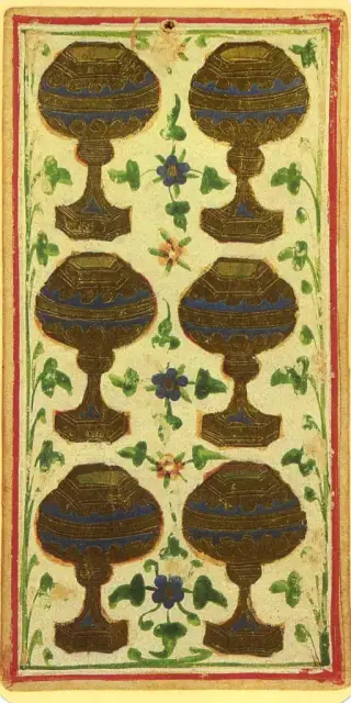 Six of Cups, The Visconti-Sforza Tarot