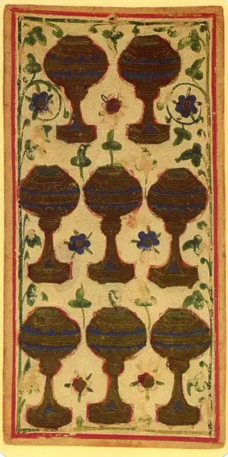 Eight of Cups, The Visconti-Sforza Tarot