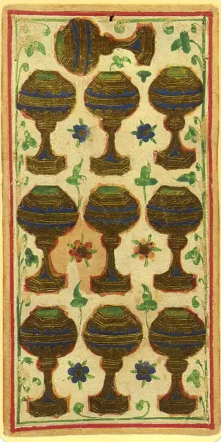 Ten of Cups, The Visconti-Sforza Tarot