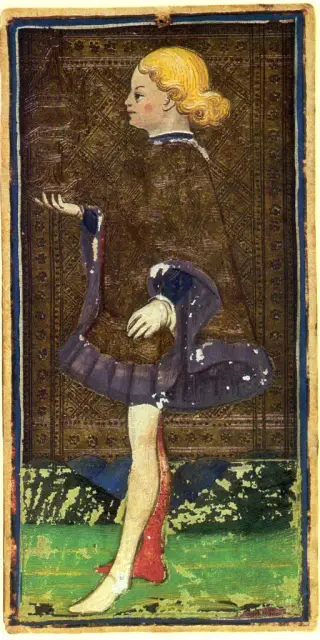 Page of Cups, The Visconti-Sforza Tarot