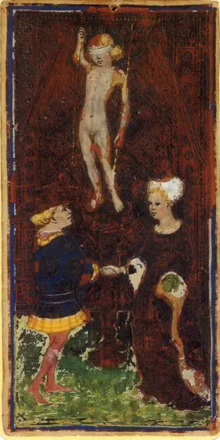 The Lovers, The Visconti-Sforza Tarot