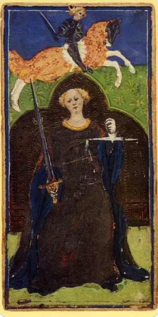 Justice, The Visconti-Sforza Tarot