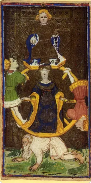 The Wheel of Fortune, The Visconti-Sforza Tarot