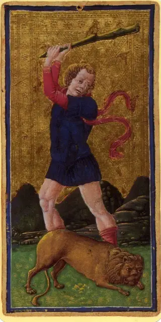 Fortitude, The Visconti-Sforza Tarot