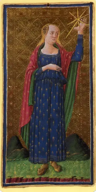 The Star, The Visconti-Sforza Tarot