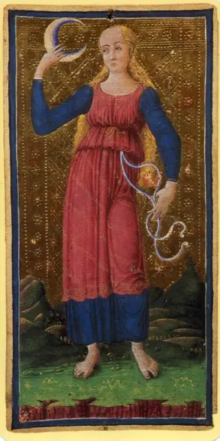 The Moon, The Visconti-Sforza Tarot