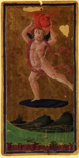 The Sun, The Visconti-Sforza Tarot