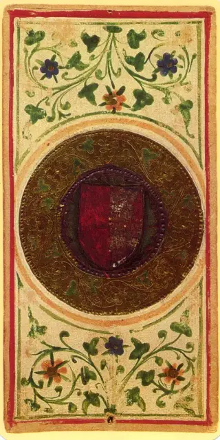 Ace of Coins, The Visconti-Sforza Tarot
