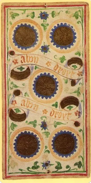 Five of Coins, The Visconti-Sforza Tarot