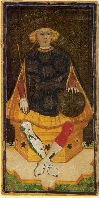 King of Coins, The Visconti-Sforza Tarot