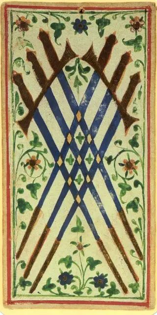 Six of Swords, The Visconti-Sforza Tarot