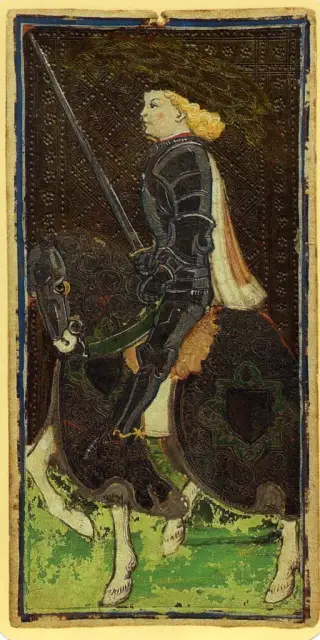 Knight of Swords, The Visconti-Sforza Tarot