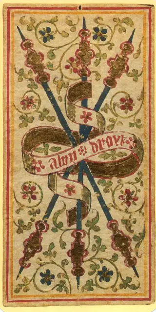 Three of Batons, The Visconti-Sforza Tarot