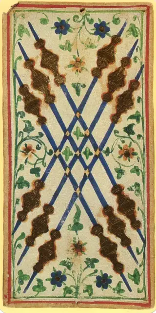 Six of Batons, The Visconti-Sforza Tarot