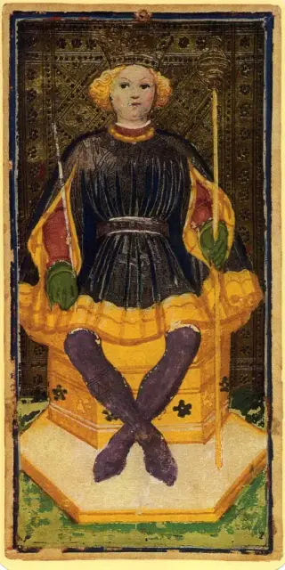 King of Batons, The Visconti-Sforza Tarot