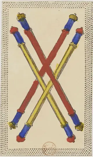 Quattro di Bastoni, The Minchiate Fiorentine