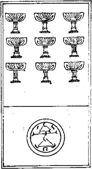 Neuf de Coupe, The Tarot of Papus