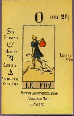 Le Fou, The Tarot of Papus