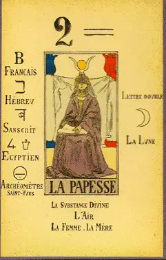 La Papesse, The Tarot of Papus