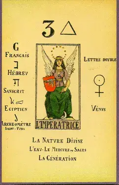 L'Impératrice, The Tarot of Papus