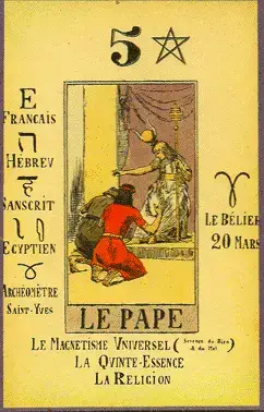 Le Pape, The Tarot of Papus