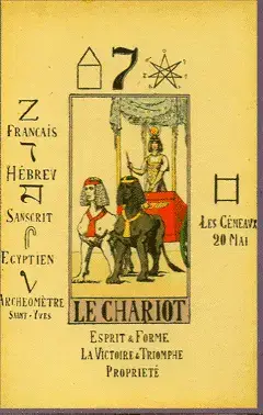 Le Chariot, The Tarot of Papus