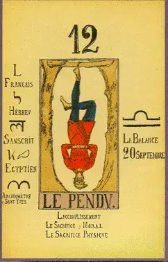 Le Pendu, The Tarot of Papus