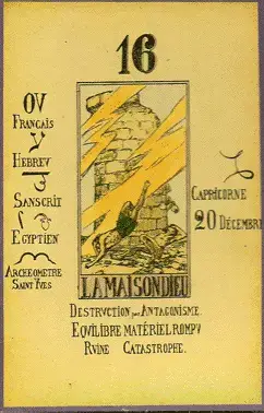 La Maison Dieu, The Tarot of Papus