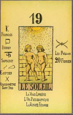 Le Soleil, The Tarot of Papus