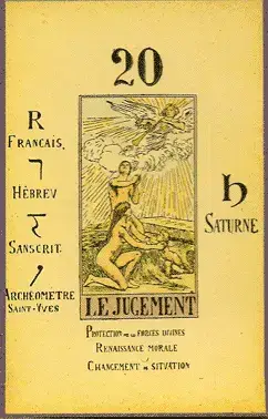 Le Jugement, The Tarot of Papus