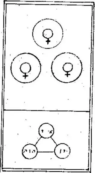 Trois de Denier, The Tarot of Papus