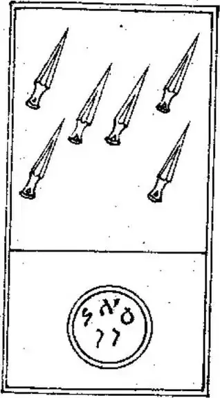 Six de Épée, The Tarot of Papus