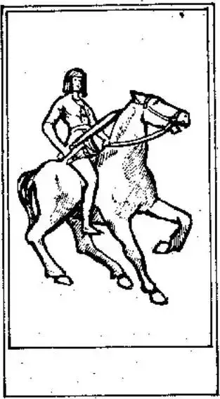 Cavalier de Épée, The Tarot of Papus