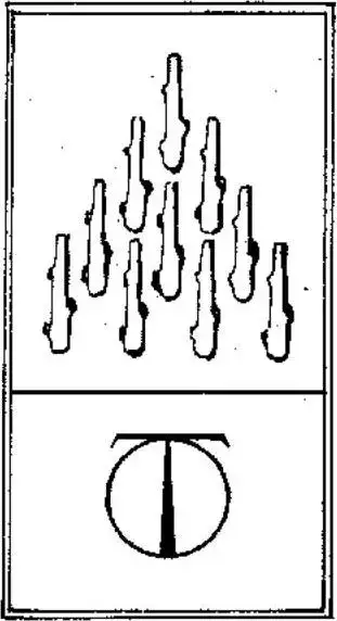Dix de Bâton, The Tarot of Papus