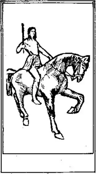 Cavalier de Bâton, The Tarot of Papus