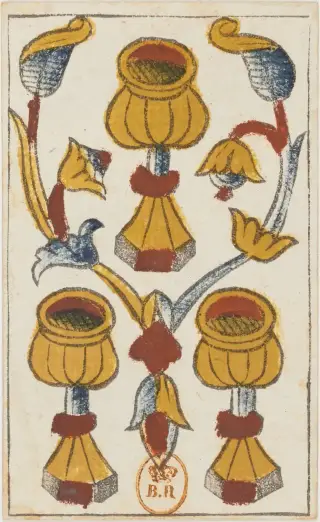 3 de Coupes, The Jean Noblet Tarot