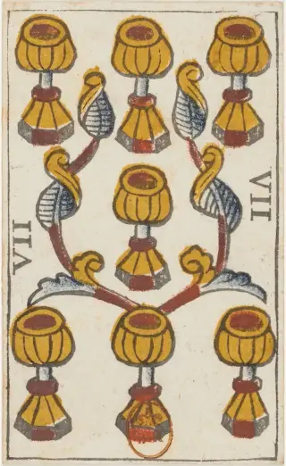7 de Coupes, The Jean Noblet Tarot