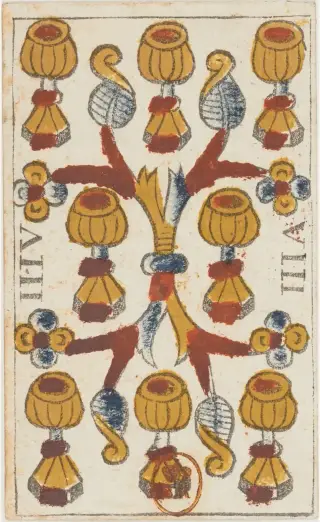 8 de Coupes, The Jean Noblet Tarot