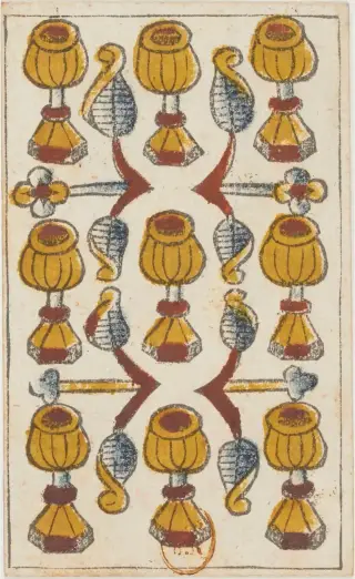 9 de Coupes, The Jean Noblet Tarot