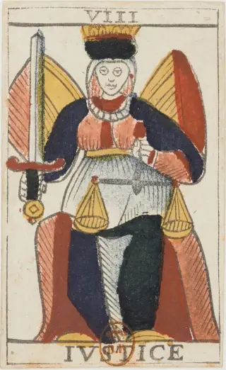 Justice, The Jean Noblet Tarot