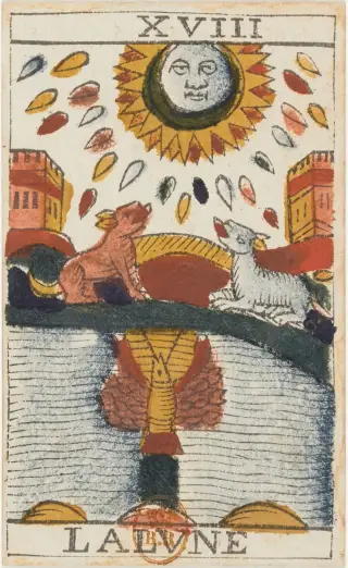 La Lune, The Jean Noblet Tarot
