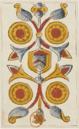 4 de Deniers, The Jean Noblet Tarot