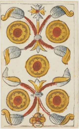 5 de Deniers, The Jean Noblet Tarot