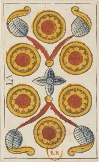 6 de Deniers, The Jean Noblet Tarot