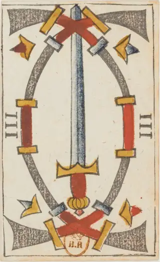 3 d'Épée, The Jean Noblet Tarot
