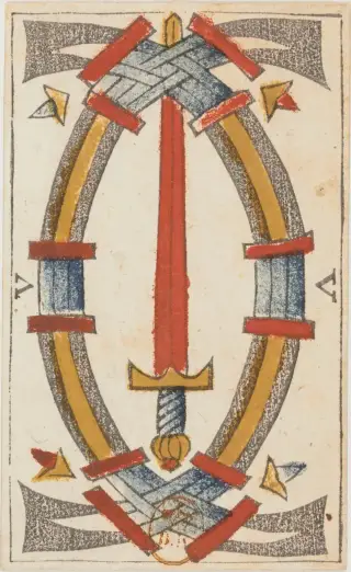 5 d'Épée, The Jean Noblet Tarot