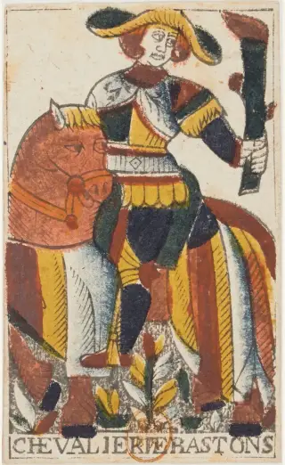 Chevalier de Bâtons, The Jean Noblet Tarot