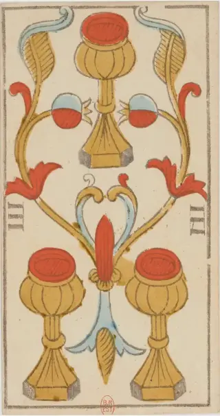 III de Coupe, The Conver Tarot de Marseille