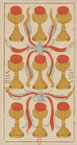 VIIII de Coupe, The Conver Tarot de Marseille